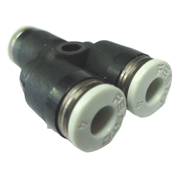 união rápida em Y, conexão pneumática em Y, conector em Y, adaptador em Y, conector para ar comprimido